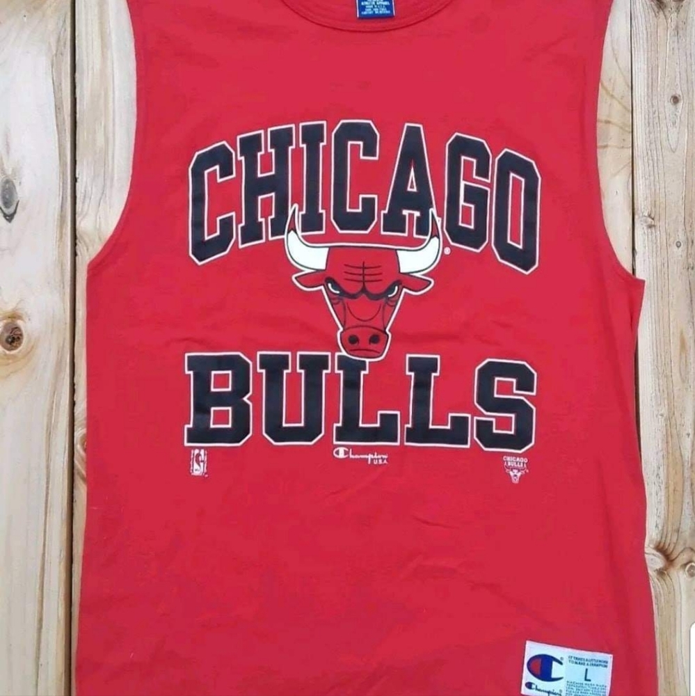 Chicago Bulls Champion Sleeveless Crewneck retro